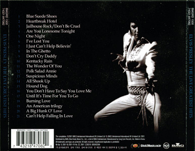 The Live Greatest Hits - Korea 2001 - BMG 74321 847082 - Elvis Presley CD