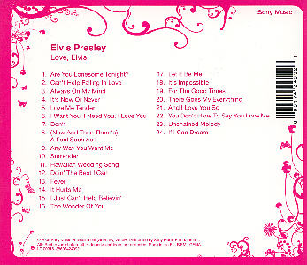 Love, Elvis (Girls Night) - Sony 88697424092 - Germany 2009