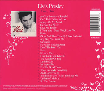 Love, Elvis - Sony/BMG 8869722256 2 - UK 2008