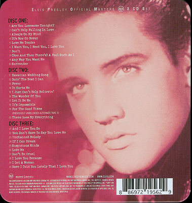 Love, Elvis (Tin Box) - Canada 2008 - Sony/BMG 8869721956 2