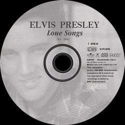 Love Songs - China 2003 - BMG HY03091 - Elvis Presley CD