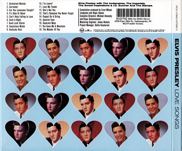 Love Songs - USA 1998 - BMG Direct Marketing - BMG 07863 67595 2 - Elvis Presley CD