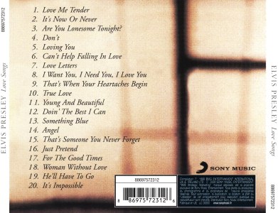 Love Songs - France 2009 - SONY 74321 64791 2