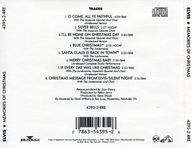 Memories Of Christmas - USA 1991 - BMG 4395-2-R - Elvis Presley CD