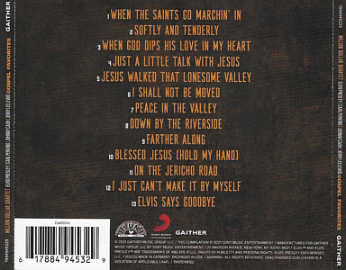 Million Dollar Quartet - Gospel Favorites - - Hymns And Gospel Favorites - Gaither Gospel Series - Sony Music USA 889854131425 - Elvis Presley CD