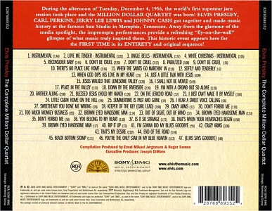 The Complete Million Dollar Quartet - EU 2006 - Sony/BMG 82876 88935 2 - Elvis Presley CD