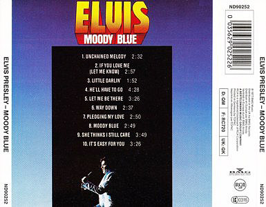 Moody Blue - BMG ND 90252 - Germany 1997 - Elvis Presley CD