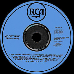 Moody Blue - BMG Direct Marketing - BMG 2428-2-R / D153717 - USA 1998 - Elvis Presley CD - Info RCA - BMG - FTD