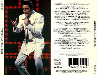 NBC TV Special - USA 1994 - BMG 07863-61021-2 - Elvis Presley CD