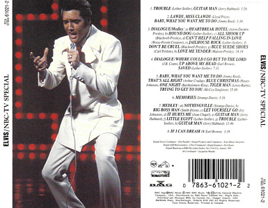 NBC TV Special - Canada 1993 - BMG 07863-61021-2 - Elvis Presley CD