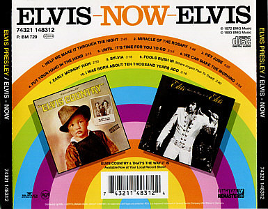 Elvis Now - BMG 74321 148312 - Germany 1997 - Elvis Presley CD