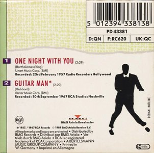 One Night With You (3" CD) - Nederlands 1989 - BMG PD 43381 - Elvis Presley CD