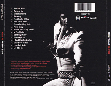 On Stage (remastered and bonus) - Argentina 1999 - BMG  07863 67741 2 - Elvis Presley CD