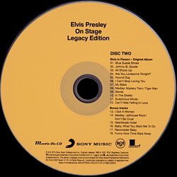 On Stage (Legacy Edition) - Netherland - Music on CD 2022 - Sony Legacy 8718627233979 / MOCDCD14178 - Elvis Presley CD