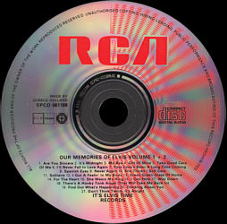 Our Memories Of Elvis - Netherlands 1988 - BMG SPCD 061188
