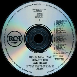 CD 1 - PRESLEY The All Time Greatest Hits - Spain 1988 - BMG PD 90100(2)