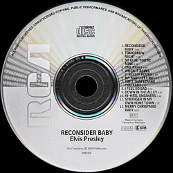Reconsider Baby - Germany 1985 - RCA PD 85418 - Elvis Presley CD