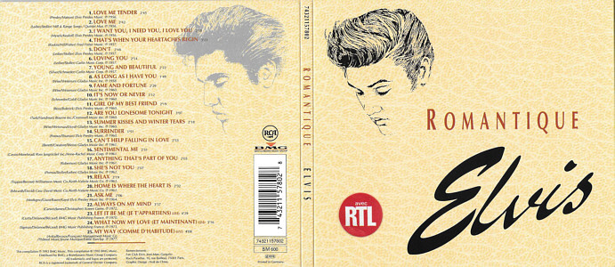 Romantique Elvis - BMG 74321 157802 - France 1993