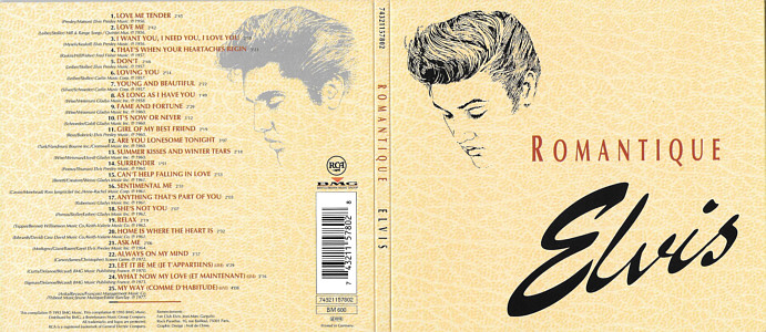 Romantique Elvis - France 1994 - BMG 74321 157802 - Elvis Presley CD
