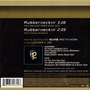 Rubberneckin' - EU 2003 - Cardboard - BMG 82876 54264 2 - Elvis Presley CD