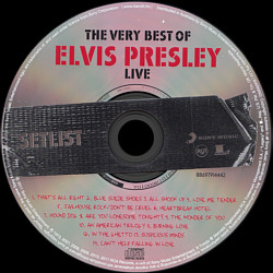 SETLIST The Very Best Of Elvis Presley Live - Australia 2012 -  Sony Music 88697 91444 2 - Elvis Presley CD