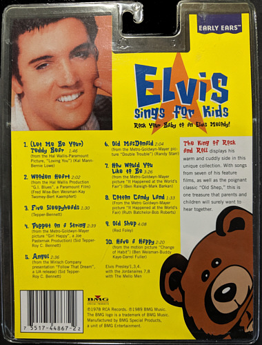 Elvis Sings For Kids - USA 1999 - BMG 7551744867-2 (1st pressing) - Elvis Presley CD