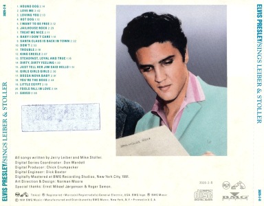 Elvis Presley Sings Leiber & Stoller - USA 1994 - BMG 3026-2-R