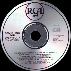 Something For Everybody - USA 1996 - BMG 2370-2-R - Elvis Presley CD