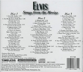 Songs From His Movies (Timeless Music) - USA 2005 - Sony/BMG 17738