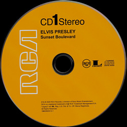 Sunset Boulevard - Sony Legacy 19802905512 - USA 2025 - Elvis Presley CD