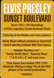 Sunset Boulevard - Sony Legacy 19802905512 - EU 2025 - Elvis Presley CD