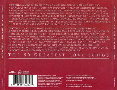 The 50 Greatest Love Songs - Philippines 2004 - BMG 07863 68026-2