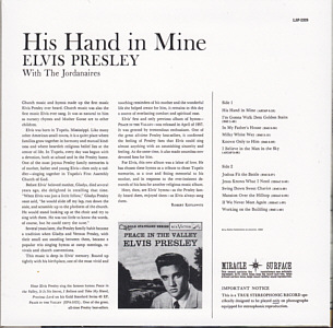 The Album Collection - His Hand In Mine - Sony Legacy 88875114562-12 - EU 2016 - Elvis Presley CD