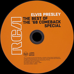 The Best Of The '68 Comeback Special - Sony Music Labels SICP 6019- Japan 2019 - Elvis Presley CD