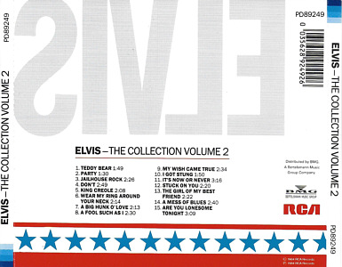 The Collection Volume 2 - Taiwan 1995 - BMG PD 89249 - Elvis Presley CD