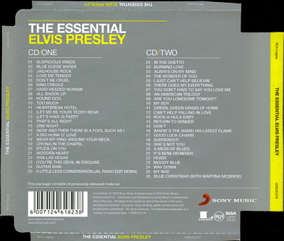 The Essential Elvis Presley - South Africa 2010 - Sony CDRCA7279 - Elvis Presley CD