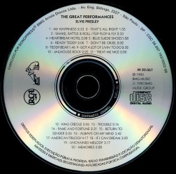 The Great Performances - BMG M 20.067 - Brazil 1996
