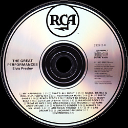 The Great Performances - Canada 1994 - BMG 2227-2-R - Elvis Presley CD