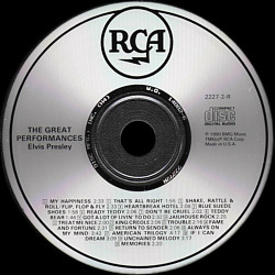 The Great Performances - USA 1994 - BMG 2227-2-R - Elvis Presley CD