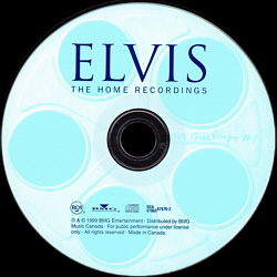 The Home Recordings - Canada 1999 - BMG 07863 67676 2 - Elvis Presley CD