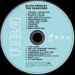 Elvis Presley The Searcher- Australia 2018 - Sony Legacy 19075811732 - Elvis Presley CD