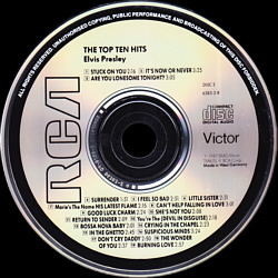 The Top Ten Hits - USA (made in Germany) 1987 - BMG 6383-2-R   - Elvis Presley CD