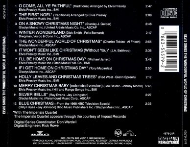 Elvis Sings The Wonderful World Of Christmas - Canada 1988 - BMG 4579-2-R
