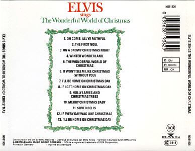 Elvis Sings The Wonderful World Of Christmas - Germany 1990 - BMG ND 81936