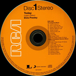 Today - Legacy Edition - Brazil 2015 - Sony Music Legacy- 88875084942 - Elvis Presley CD