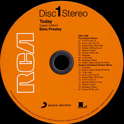 Today - Legacy Edition - EU 2015 - Sony Music Legacy- 88875084942 - Elvis Presley CD