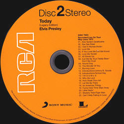 Today - Legacy Edition - EU 2020 - Sony Music Legacy- 88875084942 - Elvis Presley CD