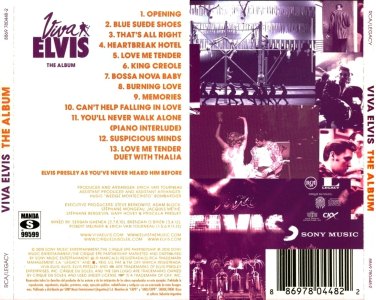 Viva Elvis - The Album (1 CD version) - Argentina 2010 - Sony 8869 7804482