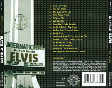 Viva Las Vegas - Sony Music 88697 11867 2- USA 2011 - Elvis Presley CD
