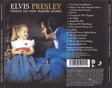 Where No One Stands Alone - Australia 2018 - Sony Legacy 19075859442 - Elvis Presley CD